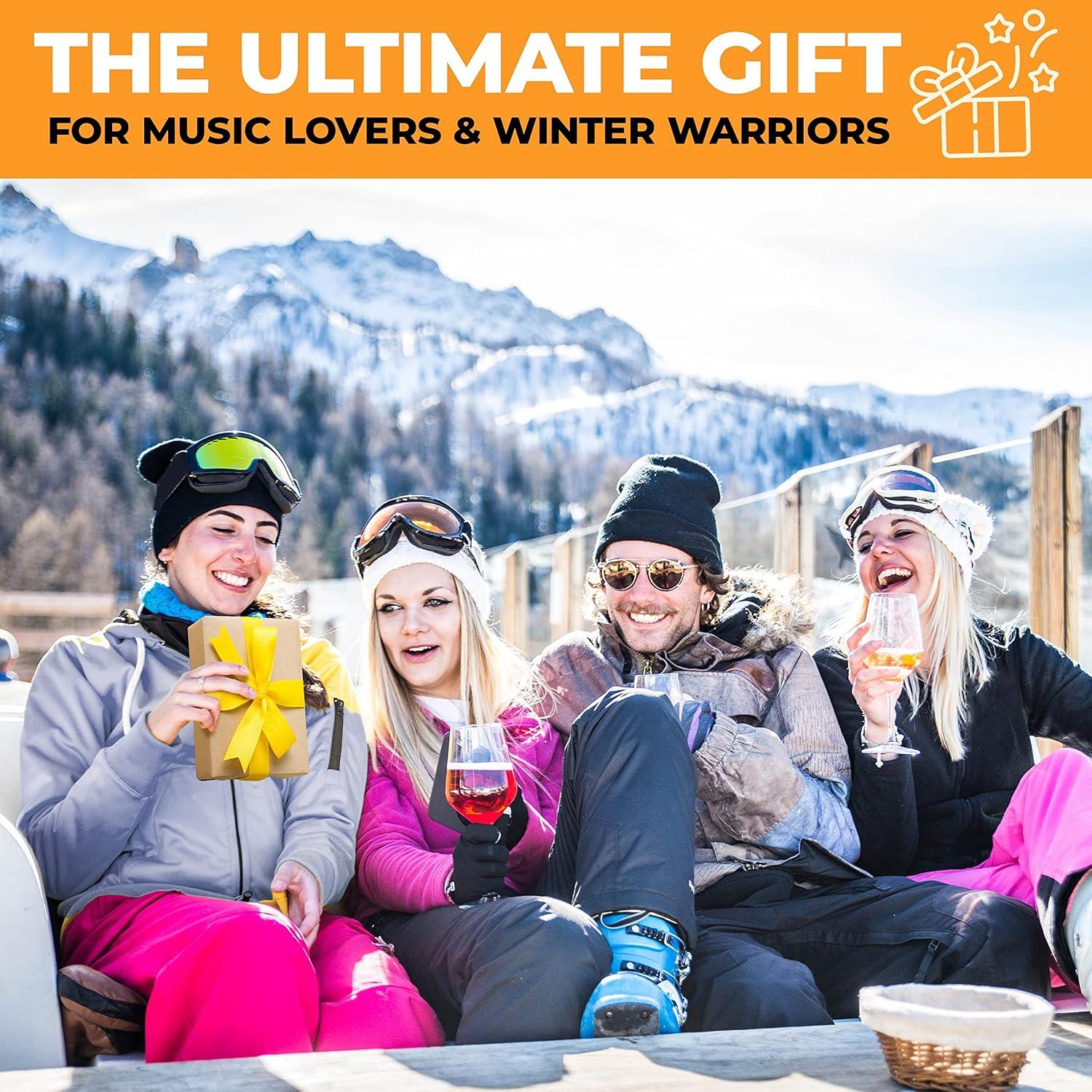 imageFoxelli Bluetooth Beanie Hat 15Hour Battery Builtin Mic Fully Washable Perfect Tech Gift for Men ampamp WomenGrey