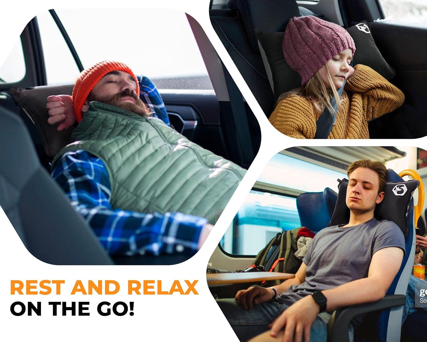 imageFoxelli Camping Pillow Inflatable Compact ampamp Portable Compressible Foam Camp Pillow for Travel Backpacking Camping and Hammocks