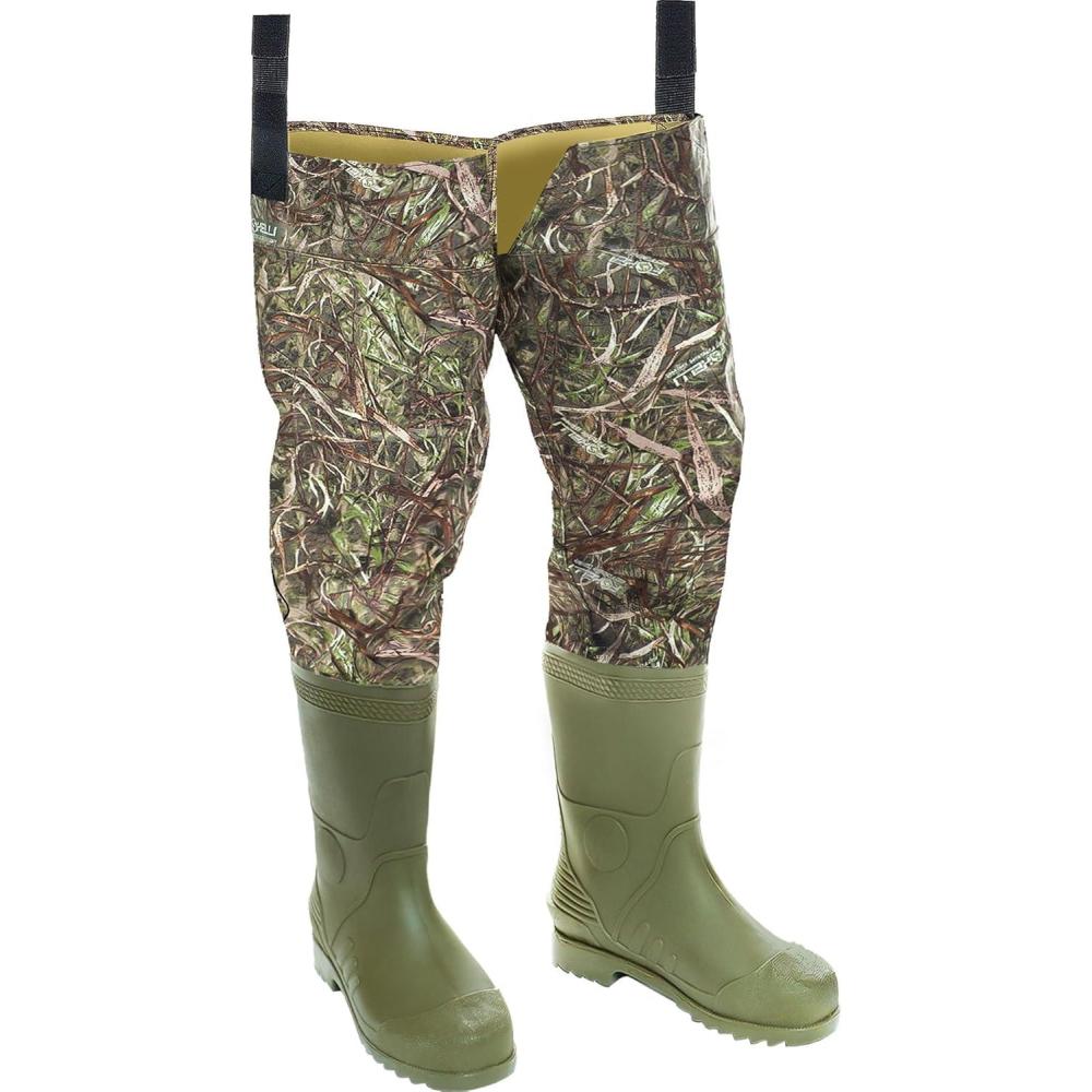 imageFoxelli Hip Waders Waterproof Camo Waders for Men ampamp Women with Boots Lightweight Wading Hip Boots for Fishing ampamp Hunting