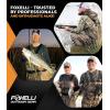 Foxelli Chest Waders – Waterproof 2-ply Nylon/PVC Camo Hunting Fishing Waders for Men and Women with Boots(Camo)