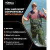 Foxelli Chest Waders – Waterproof 2-ply Nylon/PVC Camo Hunting Fishing Waders for Men and Women with Boots(Green)