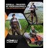 Foxelli Chest Waders, Waterproof 4mm Neoprene Hunting & Fishing Waders for Men & Women with Boots(Brown)