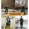 Foxelli Chest Waders, Waterproof 4mm Neoprene Hunting & Fishing Waders for Men & Women with Boots(Green)