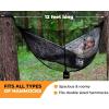 Foxelli Hammock Net & Rain Fly Bundle – 12ft Lightweight Net & Waterproof Tarp