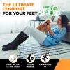 Foxelli Heated Socks for Women – Rechargeable Electric Women’s Warming Socks with Battery, Heat for Cold Weather & Outdoors