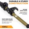 Foxelli Hiking Poles Bundle (2 Pairs) – Black & Khaki Collapsible Lightweight Carbon Fiber Trekking Poles with Accessories