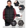 Foxelli Men’s Lightweight Heated Vest with Battery Pack(Black)