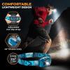 Foxelli USB‑C Rechargeable LED Headlamp – Ultra‑Light 2.4 oz & Bright 180 Lumens – Red/White Light, 5 Modes, IPX5 Waterproof, 40 h Runtime for Trail Running, Camping, Hiking(Forest)
