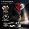 Foxelli USB‑C Rechargeable LED Headlamp – Ultra‑Light 2.4 oz & Bright 180 Lumens – Red/White Light, 5 Modes, IPX5 Waterproof, 40 h Runtime for Trail Running, Camping, Hiking(Black)