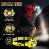 Foxelli USB‑C Rechargeable LED Headlamp – Ultra‑Light 2.4 oz & Bright 180 Lumens – Red/White Light, 5 Modes, IPX5 Waterproof, 40 h Runtime for Trail Running, Camping, Hiking(Neon Yellow)