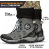 Foxelli Wading Boots – Lightweight Fly Fishing Boots for Men, Rubber Sole Wading Shoes(Grey)