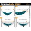 Foxelli XL Hammock Net – 12ft Net for Hammocks, Lightweight Portable Hammock Netting, Fast and Easy Set Up, Fits All Camping Hammocks