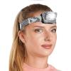 Foxelli LED Headlamp Flashlight for Adults & Kids, Running, Camping, Hiking Head Lamp with White & Red Light, Comfortable Headband, Lightweight & Waterproof, 3 AAA Batteries(Spotted)
