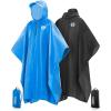 Foxelli Rain Poncho Bundle – Blue & Black Ponchos for Adults