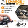 Foxelli Rechargeable Headlamp Bundle of 2 – Khaki & Black: Super Bright LED Head Lamps, Lightweight & Comfortable for Running, Camping, Hiking & Work