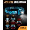 Foxelli Rechargeable LED Headlamp Bundle of 2 – Forest & Pink: Ultralight Waterproof Head Lamp with Red Light for Running, Camping, Hiking & Outdoor