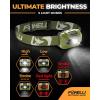 Foxelli Rechargeable LED Headlamp Bundle of 2 – Khaki & Pink: Ultralight Waterproof Head Lamp with Red Light for Running, Camping, Hiking & Outdoor