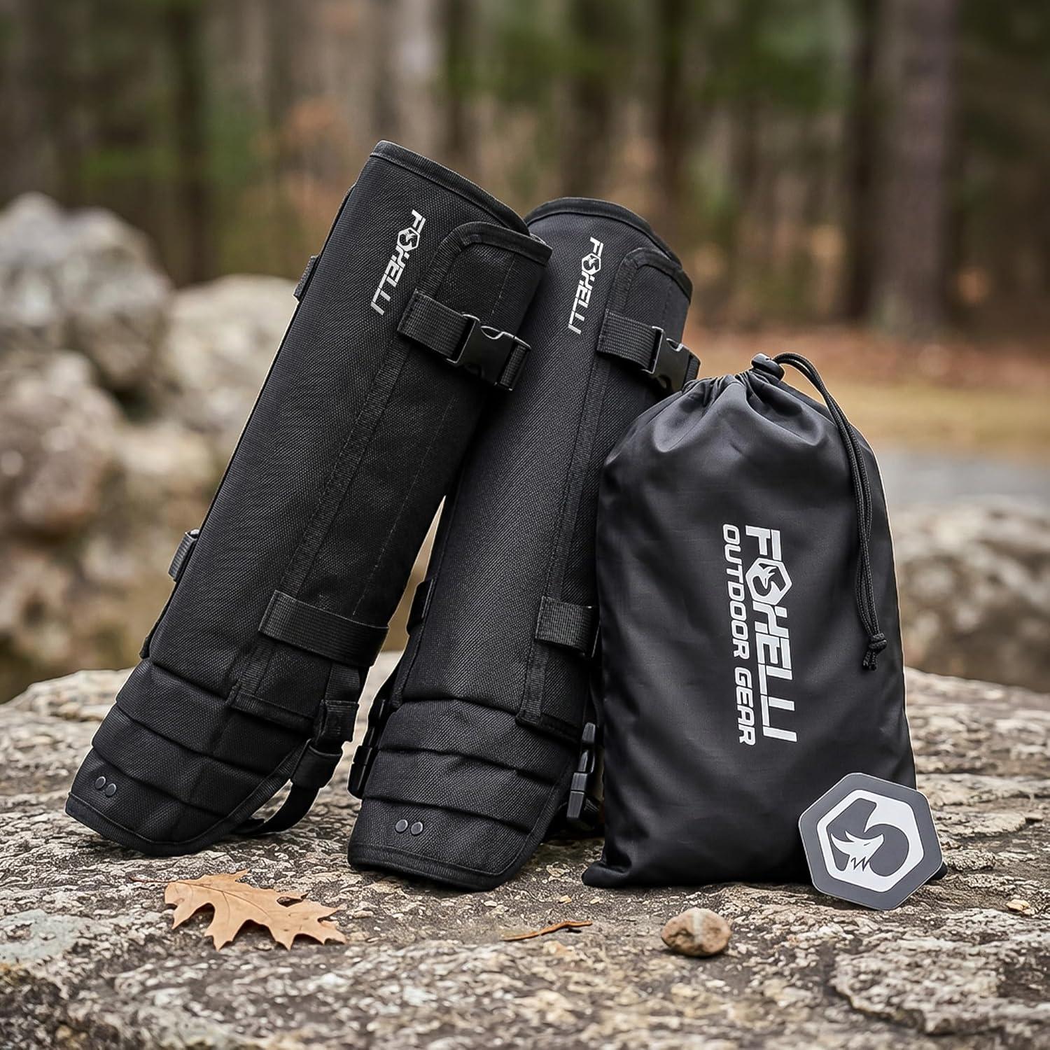 image:imageFoxelli Snake Gaiters for Men amp Women Durable Snake Protection Leg Guards Adjustable LowerLeg Protection for Hunting Hiking Ranch Work amp Rugged Outdoor Terrain