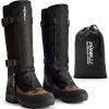 Foxelli Snake Gaiters for Men & Women – Durable Snake Protection Leg Guards, Adjustable Lower-Leg Protection for Hunting, Hiking, Ranch Work & Rugged Outdoor Terrain